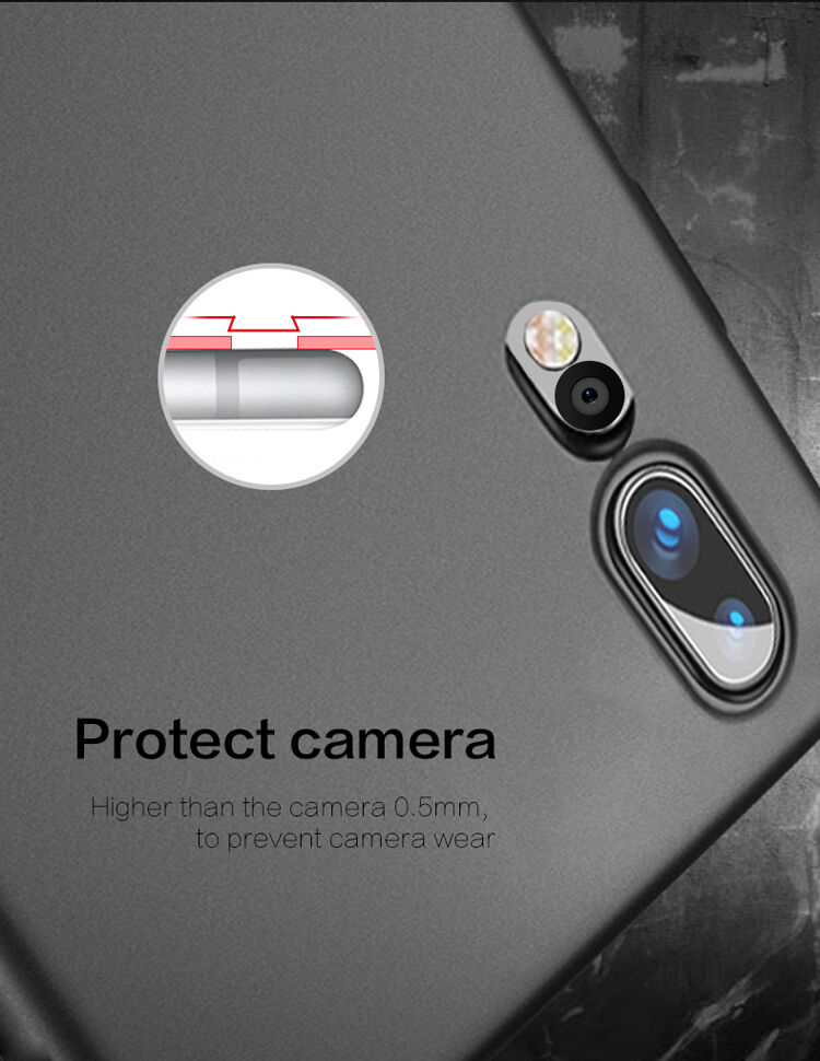 Mofi Shield cienkie etui plastikowe do Huawei P20 Pro - różowo-złote