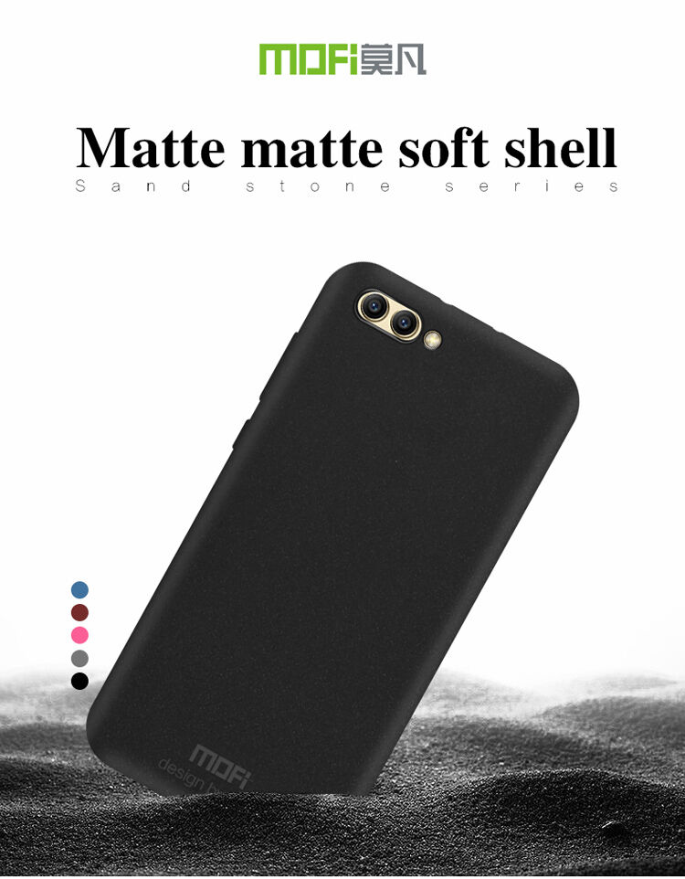 Mofi Matte etui plastikowe do Honor View 10 - bordowe