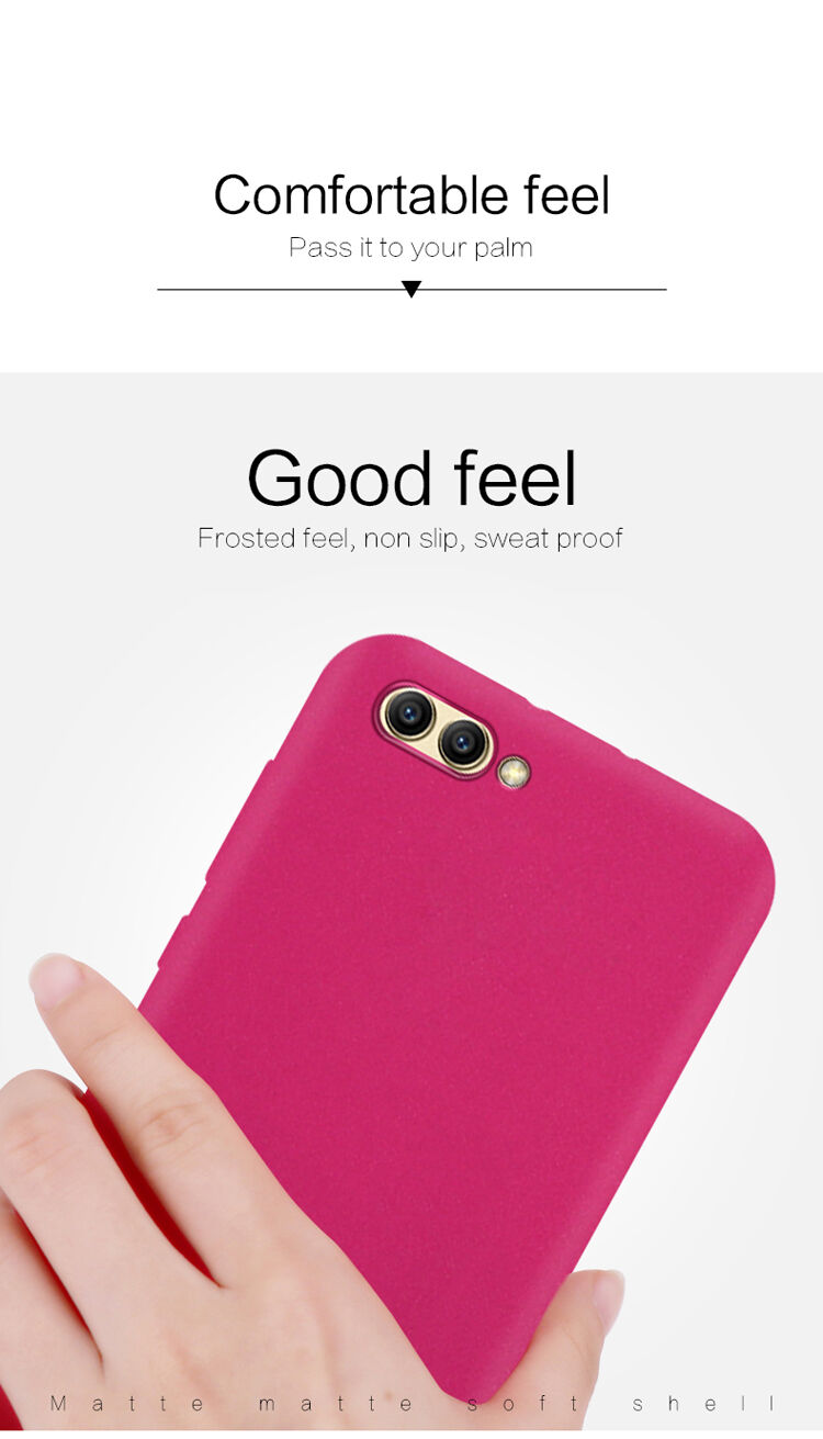 Mofi Matte etui plastikowe do Honor View 10 - bordowe
