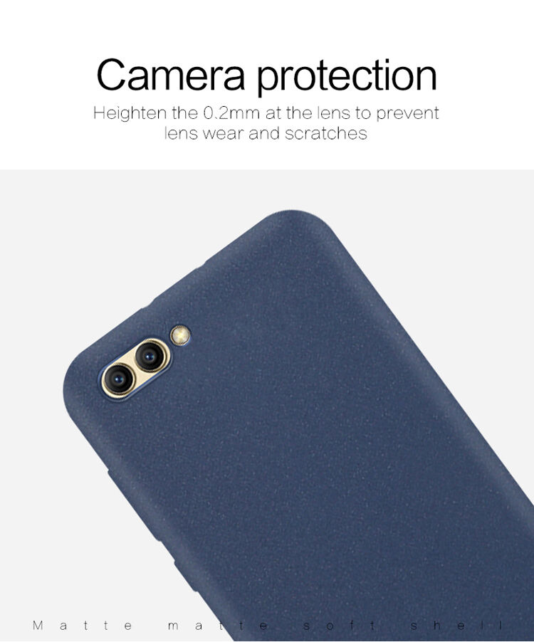 Mofi Matte etui plastikowe do Honor View 10 - bordowe