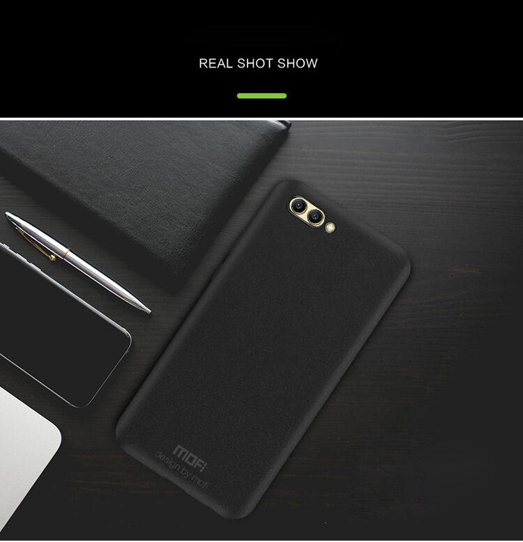 Mofi Matte etui plastikowe do Honor View 10 - bordowe