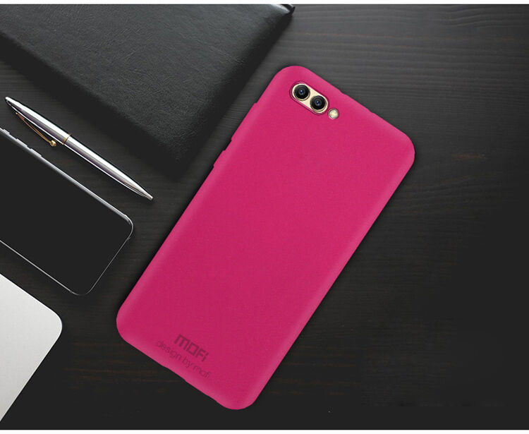 Mofi Matte etui plastikowe do Honor View 10 - bordowe