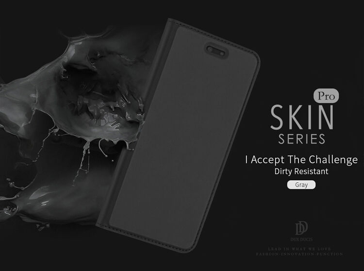 Dux Ducis Skin Pro pokrowiec flip do Huawei P10 Lite - złoty