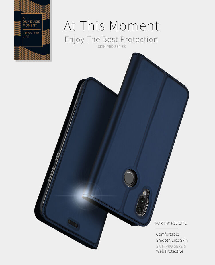 Dux Ducis Skin Pro pokrowiec flip do Huawei P10 Lite - różowo-złoty