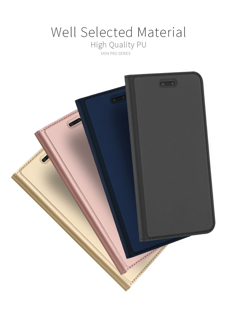 Dux Ducis Skin Pro pokrowiec flip do Huawei P10 Lite - różowo-złoty