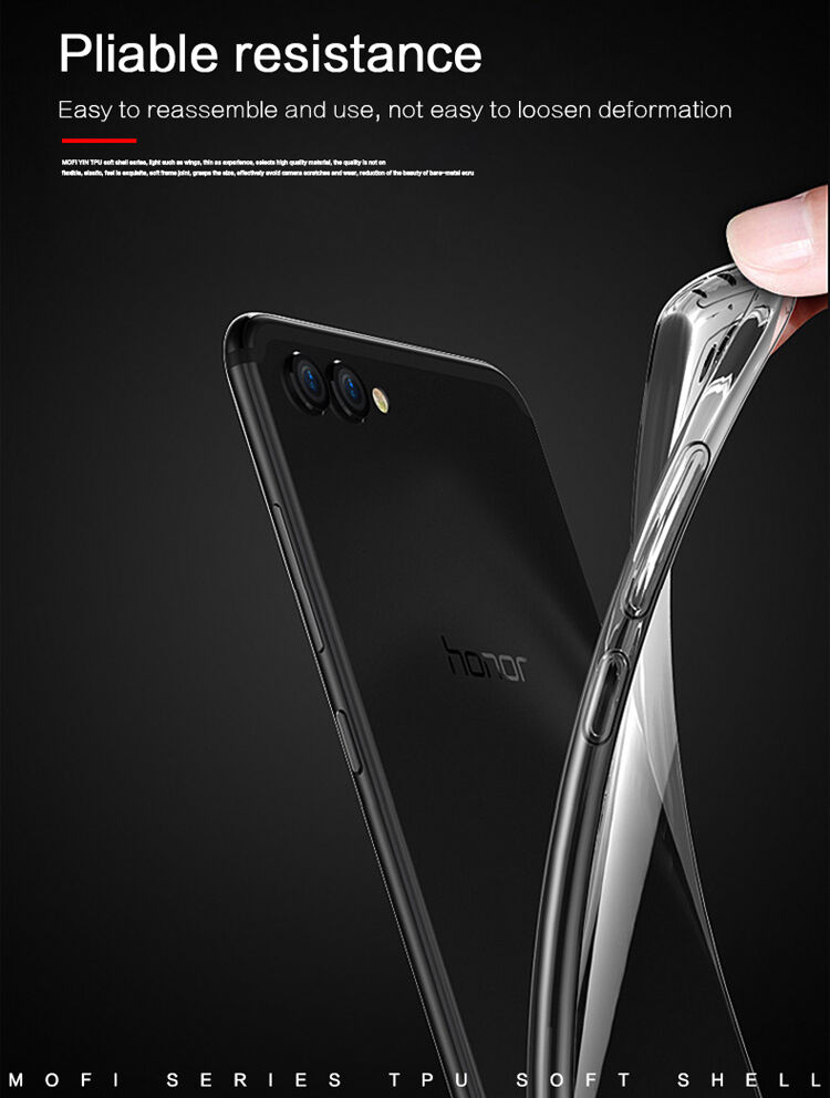 Mofi Yin cienkie etui plastikowe do Honor View 10 - przezroczyste