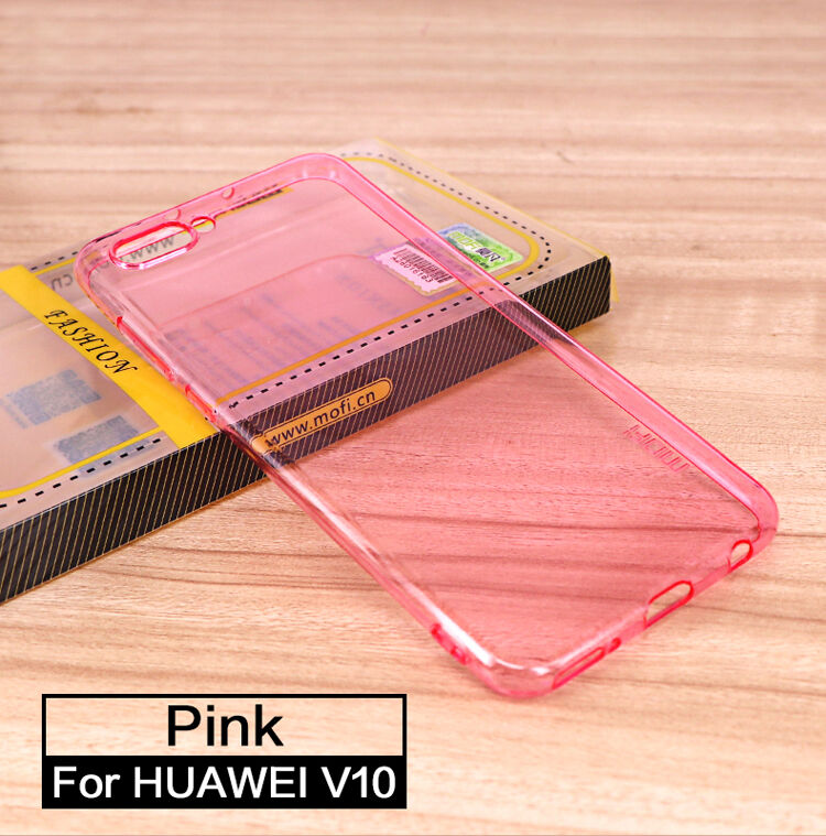 Mofi Yin cienkie etui przezroczyste plastikowe do Honor View 10 - szare
