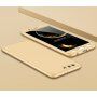 Etui matowe na cały telefon do Honor 9 - różowo-złote