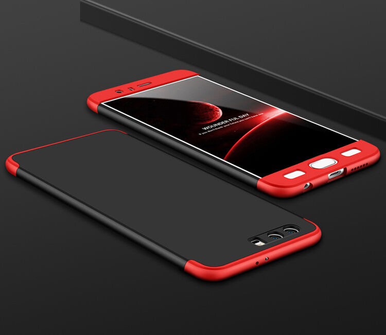 Etui matowe na cały telefon do Honor 9 - czerwone