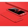 Etui matowe na cały telefon do Honor 9 - czerwone