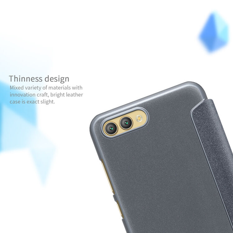 Nillkin Sparkle pokrowiec flip do Honor View 10 - złoty