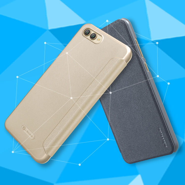 Nillkin Sparkle pokrowiec flip do Honor View 10 - szary