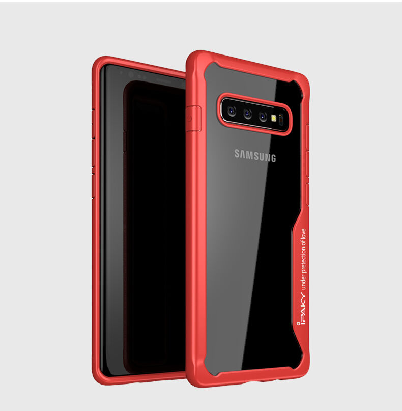 Ipaky etui odporne na wstrząsy do Samsung Galaxy S10 Plus - czerwone