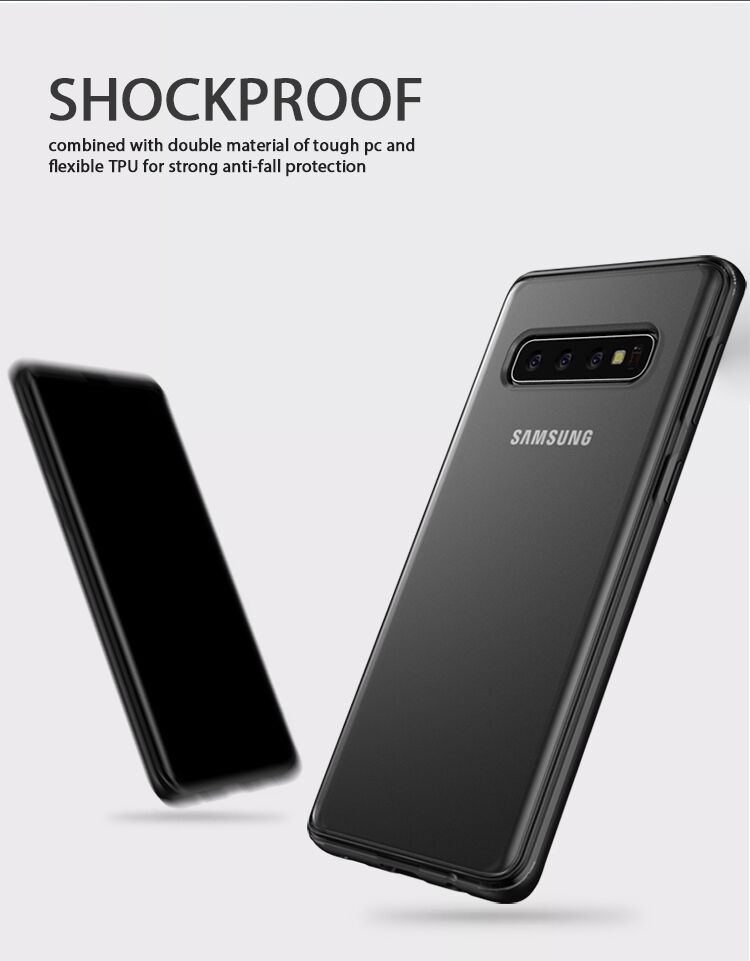 Ipaky etui z plastiku i pleksiglasu do Samsung Galaxy S10 Plus - czarne