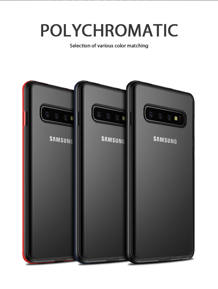 Ipaky etui z plastiku i pleksiglasu do Samsung Galaxy S10 Plus - czarne