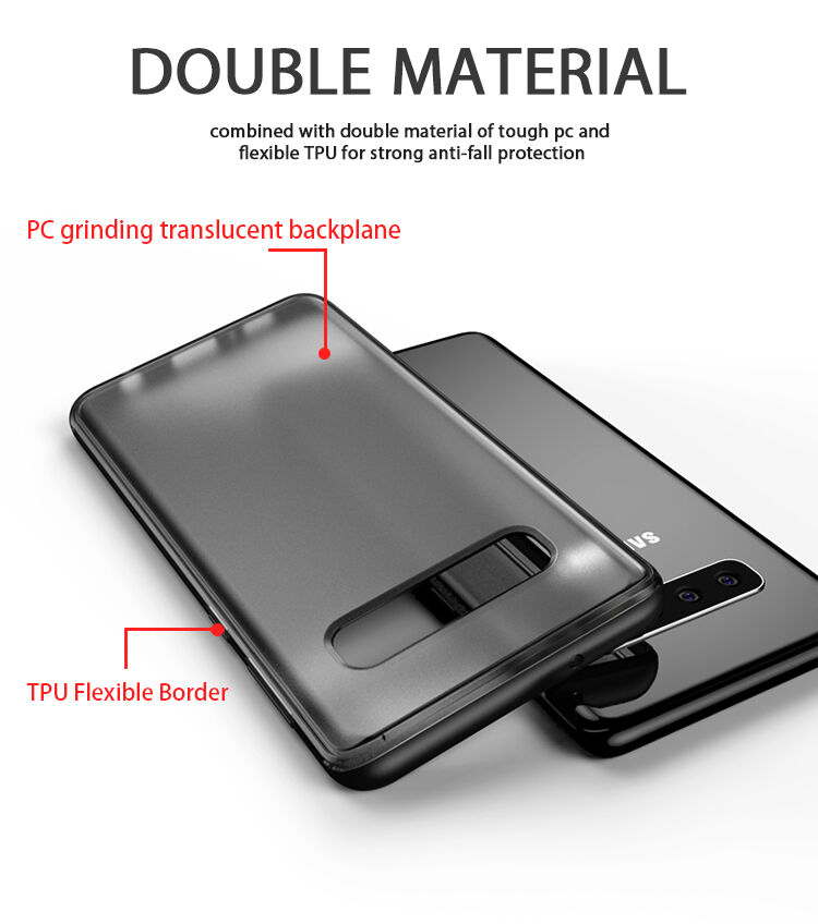 Ipaky etui z plastiku i pleksiglasu do Samsung Galaxy S10 Plus - czarne