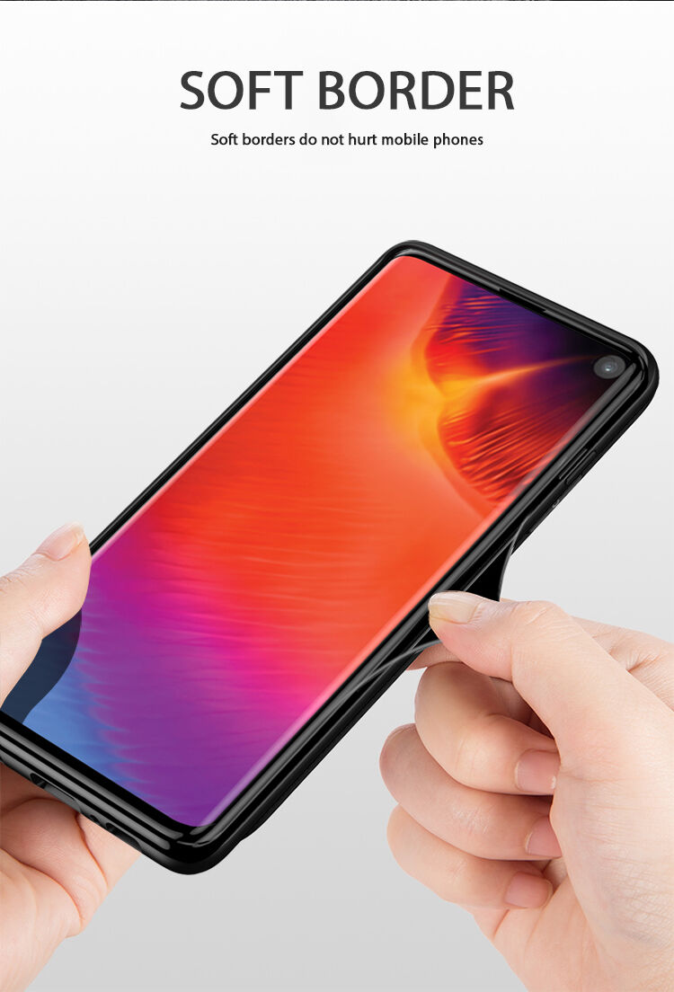 Ipaky etui z plastiku i pleksiglasu do Samsung Galaxy S10 Plus - czarne