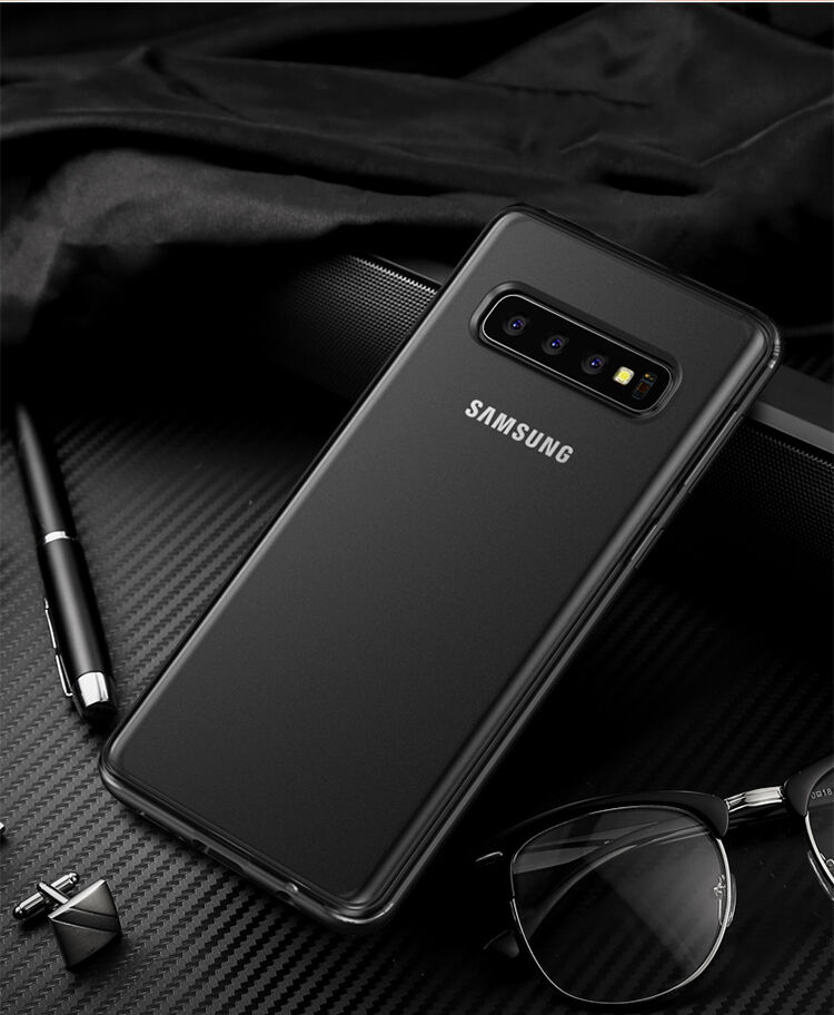 Ipaky etui z plastiku i pleksiglasu do Samsung Galaxy S10 Plus - czarne