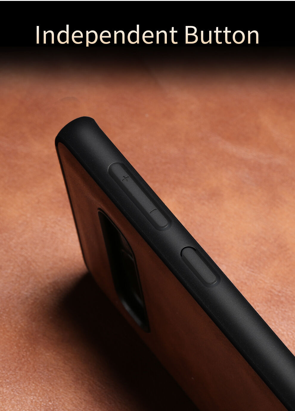 X-Level etui z powierzchnią skórzaną do Samsung Galaxy S10 - czarne