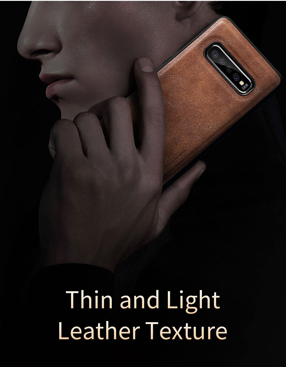 X-Level etui z powierzchnią skórzaną do Samsung Galaxy S10 - brązowe