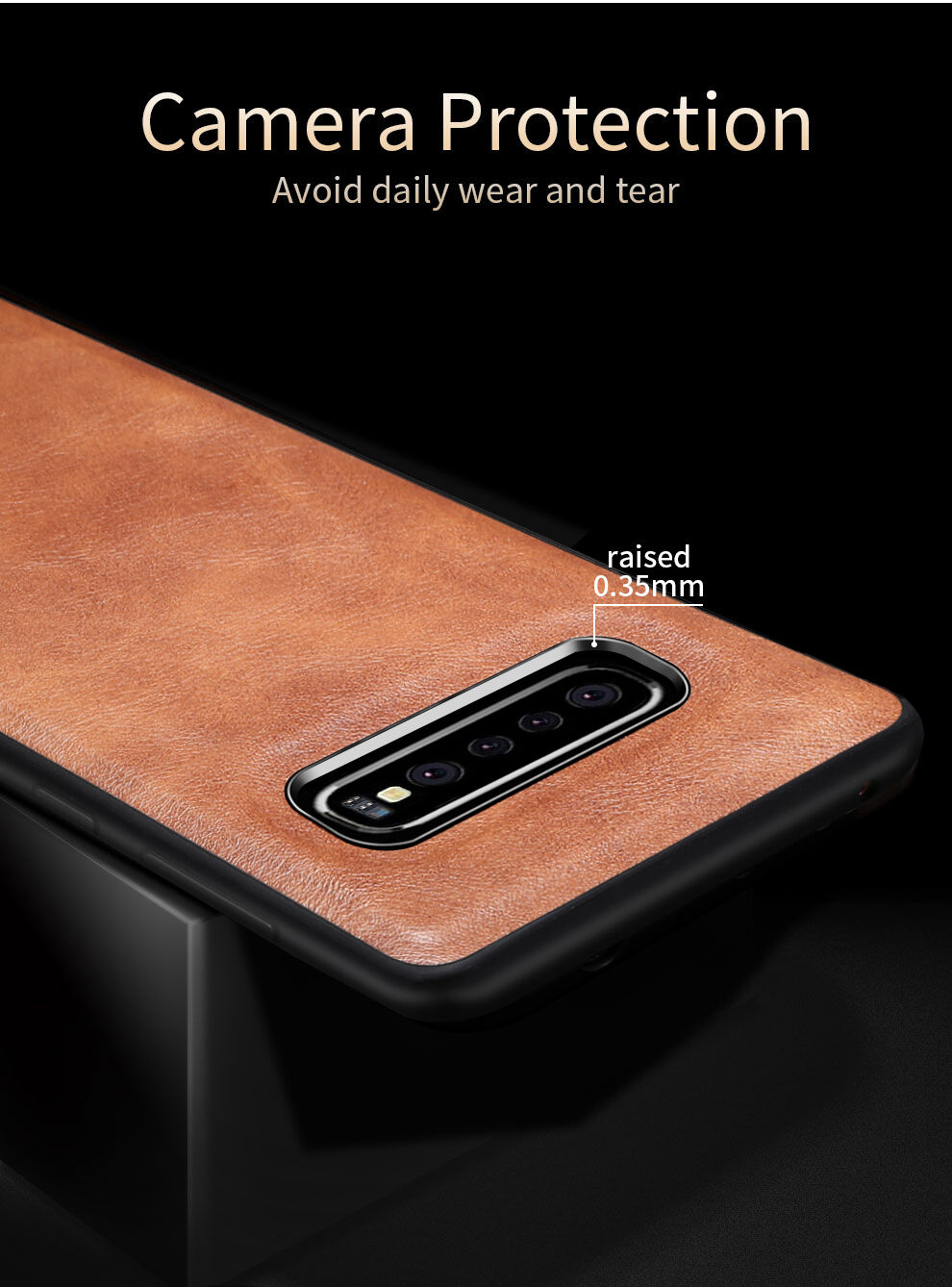 X-Level etui z powierzchnią skórzaną do Samsung Galaxy S10 - brązowe