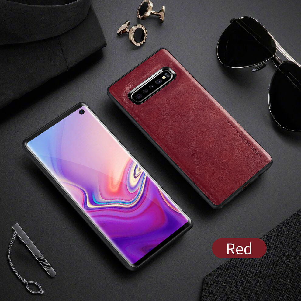 X-Level etui z powierzchnią skórzaną do Samsung Galaxy S10 - brązowe