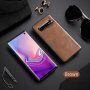 X-Level etui z powierzchnią skórzaną do Samsung Galaxy S10 - brązowe