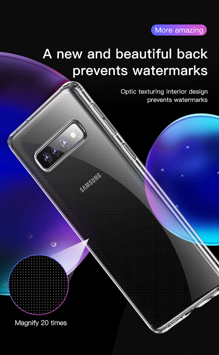 Baseus Etui ochronne plastikowe do Samsung Galaxy S10 - przezroczyste