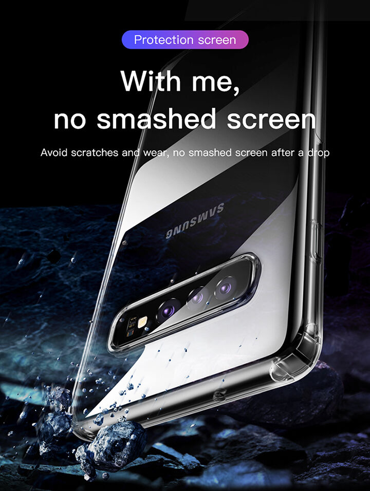 Baseus Etui ochronne plastikowe do Samsung Galaxy S10 - przezroczyste