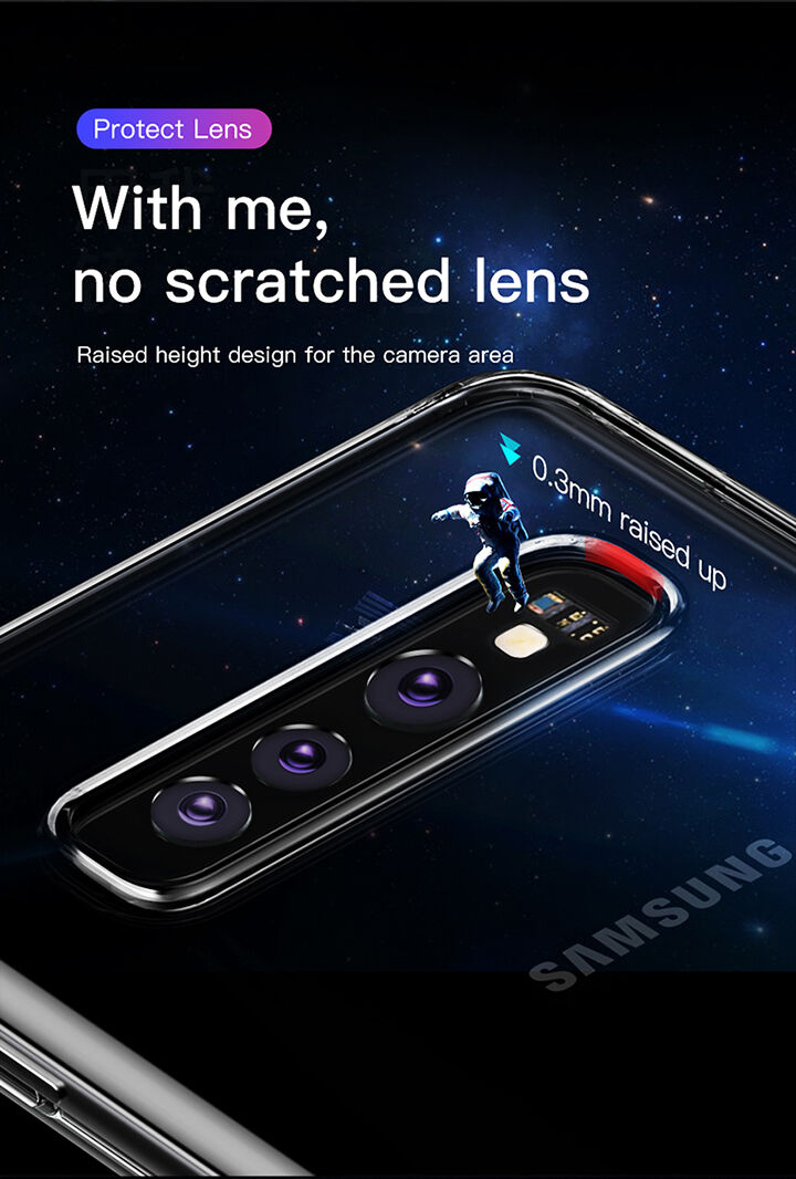 Baseus Etui ochronne plastikowe do Samsung Galaxy S10 - przezroczyste