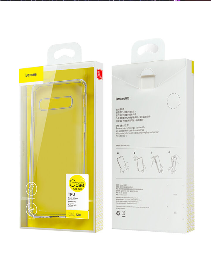 Baseus Etui ochronne plastikowe do Samsung Galaxy S10 - przezroczyste