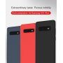 Lenuo etui plastikowe z teksturą tkaniny do Samsung Galaxy S10 Plus - czarne