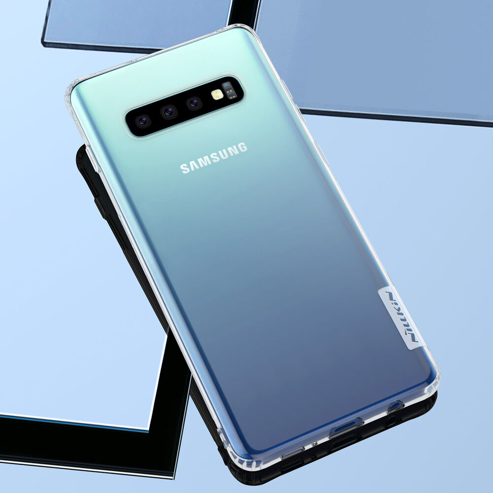 Nillkin etui przezroczyste z miękkiego plastiku do Samsung Galaxy S10 - szare