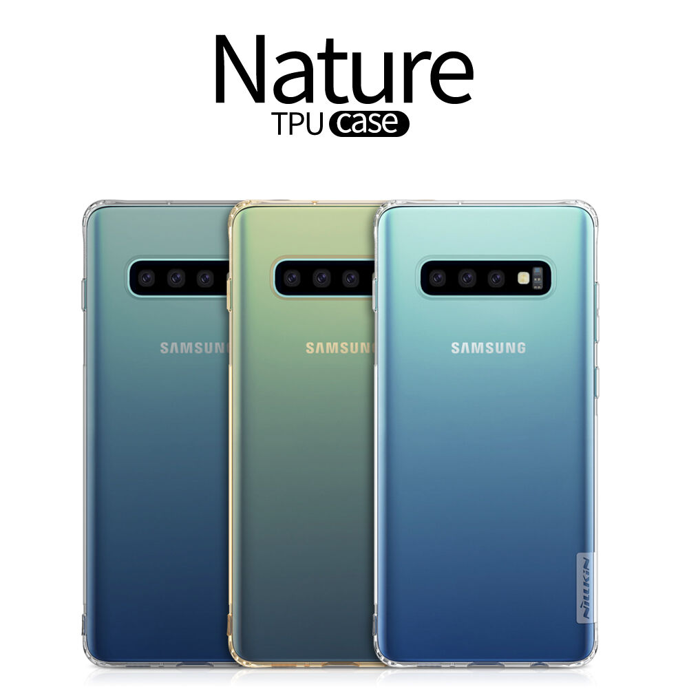 Nillkin etui przezroczyste z miękkiego plastiku do Samsung Galaxy S10 - białe