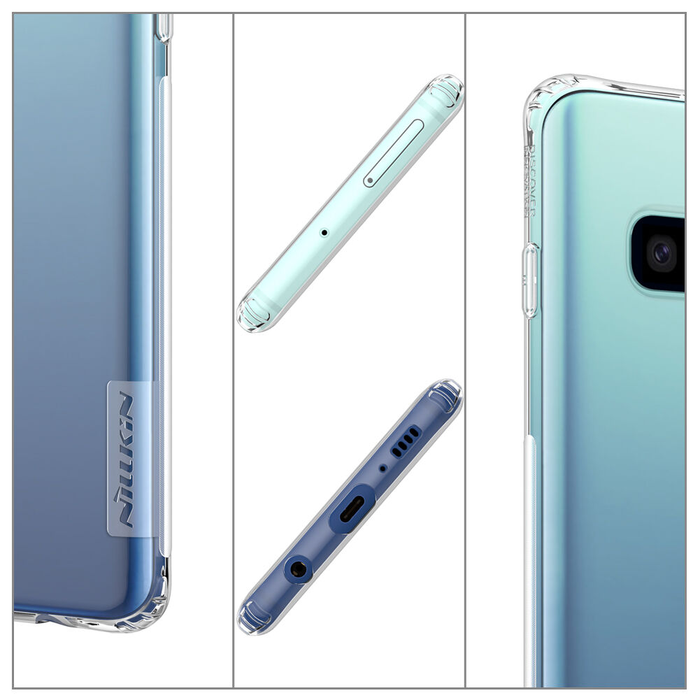 Nillkin etui przezroczyste z miękkiego plastiku do Samsung Galaxy S10 - białe