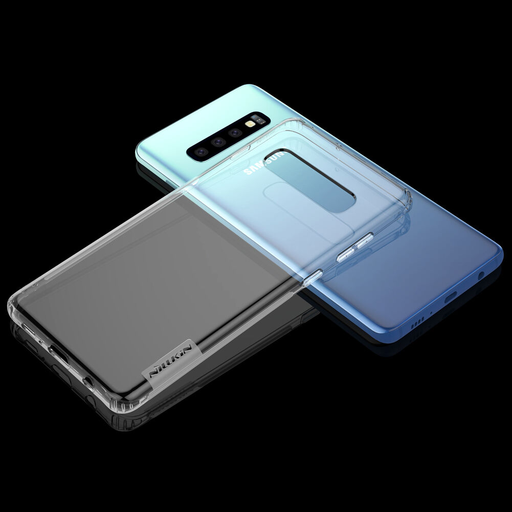 Nillkin etui przezroczyste z miękkiego plastiku do Samsung Galaxy S10 - białe