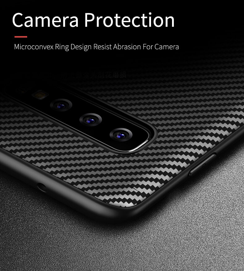 Ipaky etui z teksturą włókien karbonowych do Samsung Galaxy S10 - szare