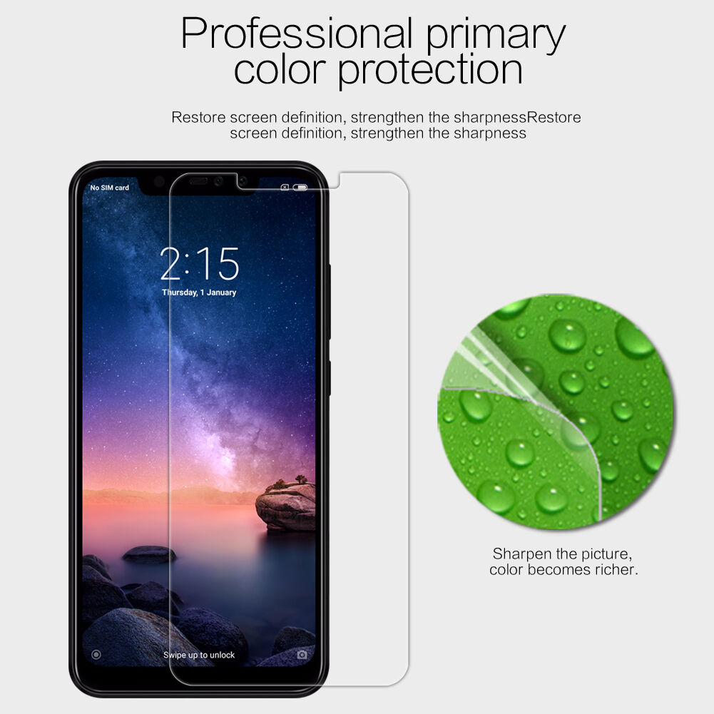 Nillkin folia ochronna anti-fingerprint do Xiaomi Redmi Note 6 Pro - krystalicznie przezroczysta