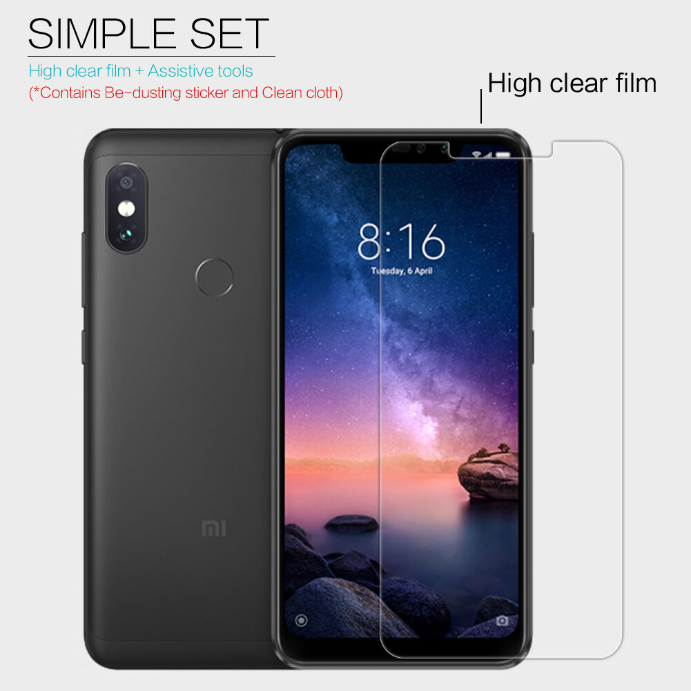 Nillkin folia ochronna anti-fingerprint do Xiaomi Redmi Note 6 Pro - krystalicznie przezroczysta