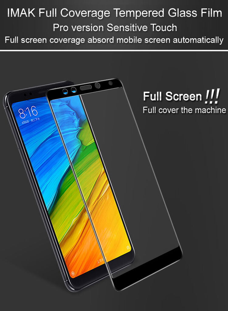 Imak super odporne szkło hartowane ochronne do Xiaomi Redmi Note 5 - czarne