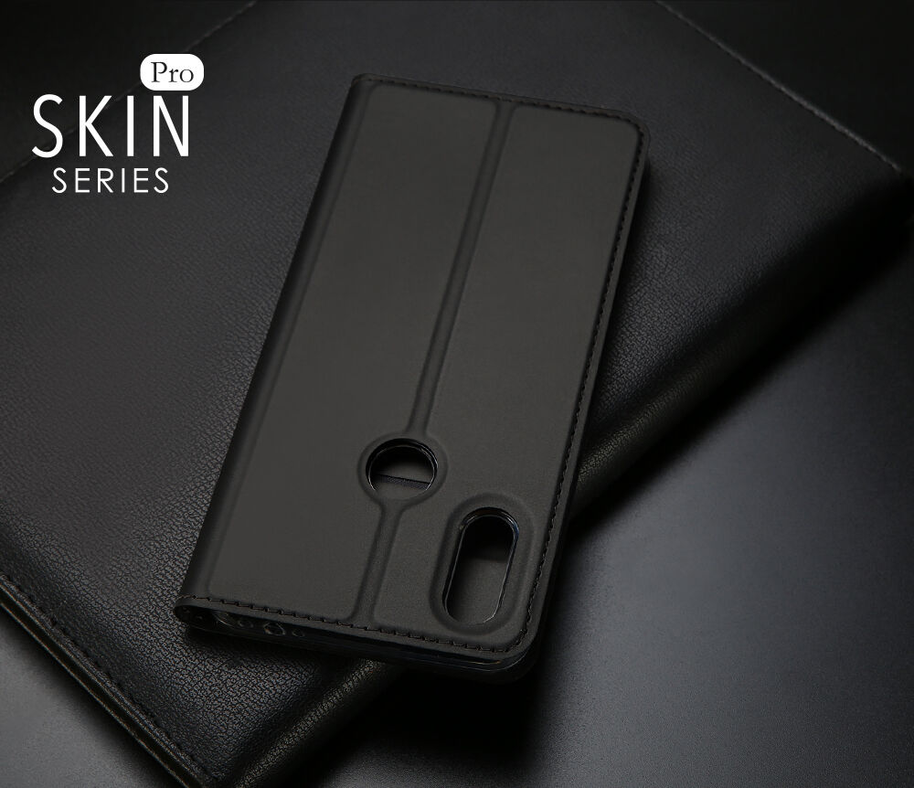Dux Ducis pokrowiec skórzany z kieszenią na karty Xiaomi Redmi Note 7 - czarny