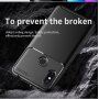 Ipaky miękkie etui ochronne z teksturą włókien karbonowych do Xiaomi Redmi Note 6 Pro - czarne