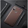 Ipaky miękkie etui ochronne z teksturą włókien karbonowych do Xiaomi Redmi Note 6 Pro - czarne