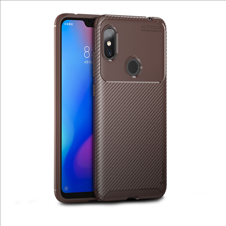 Ipaky miękkie etui ochronne z teksturą włókien karbonowych do Xiaomi Redmi Note 6 Pro - czarne Ipaky miękkie etui ochronne z teksturą włókien karbonowych do Xiaomi Redmi Note 6 Pro - czarne