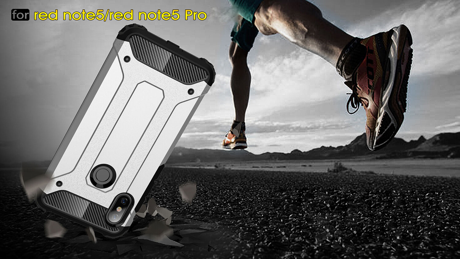 Super odporne etui Armor do Xiaomi Redmi Note 6 Pro - niebieskie