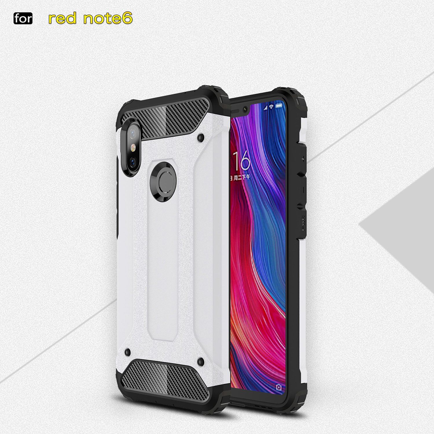 Super odporne etui Armor do Xiaomi Redmi Note 6 Pro - niebieskie
