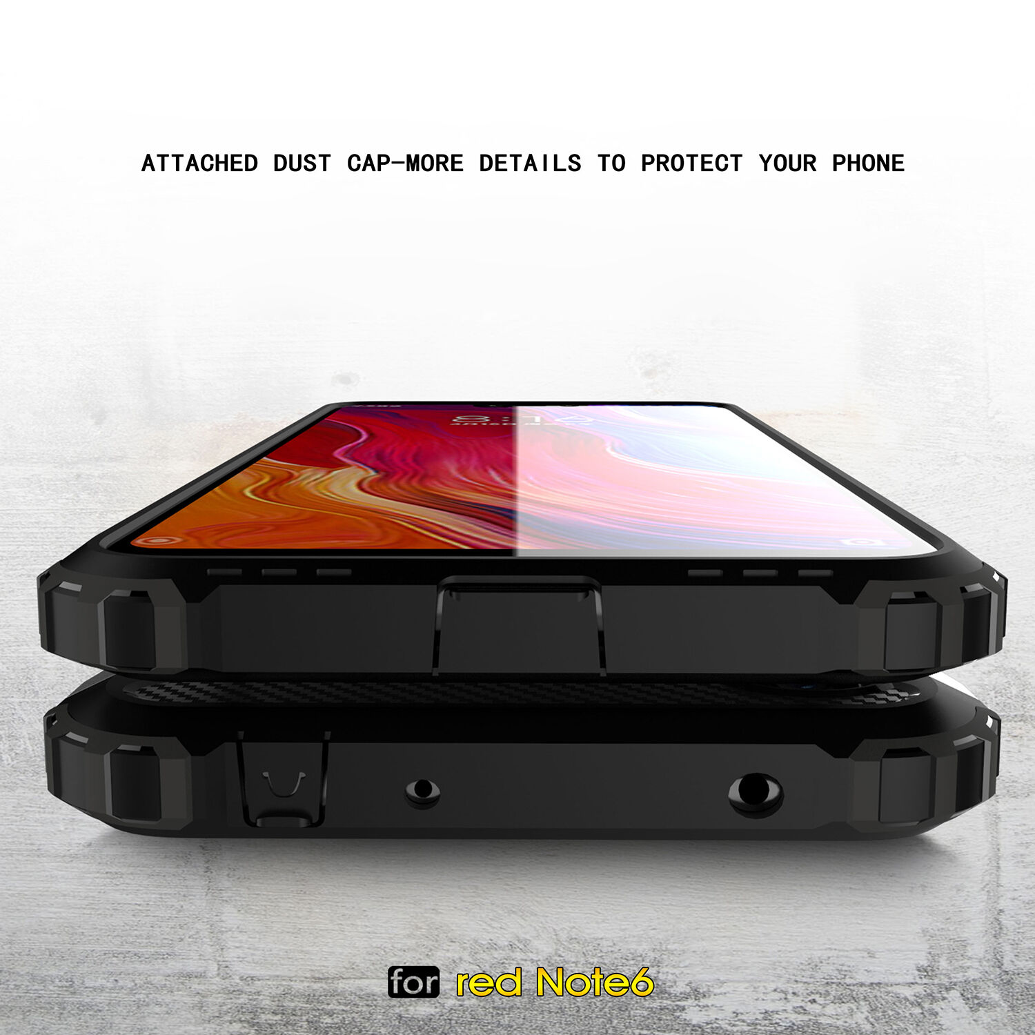 Super odporne etui Armor do Xiaomi Redmi Note 6 Pro - srebrne