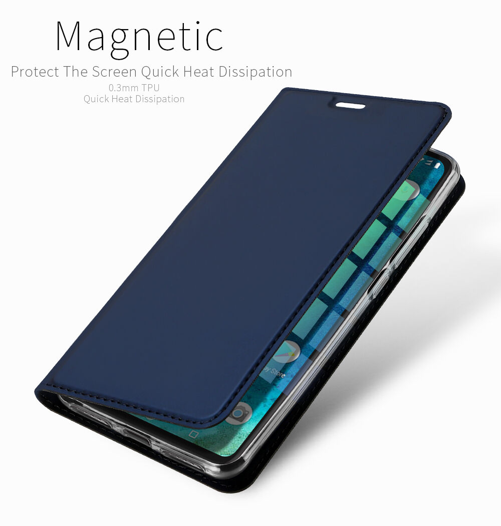 Dux Ducis pokrowiec ochronny skórzany do Xiaomi Redmi Note 6 Pro - różowo-złoty