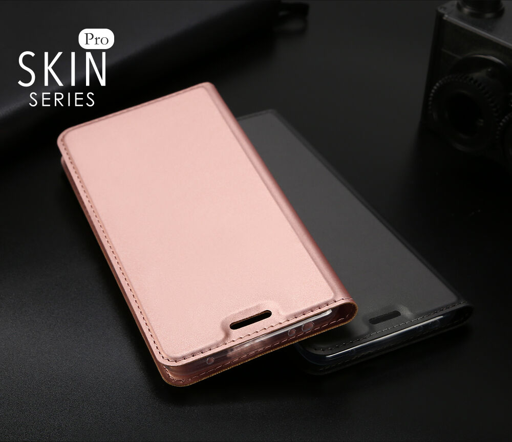 Dux Ducis pokrowiec ochronny skórzany do Xiaomi Redmi Note 6 Pro - różowo-złoty