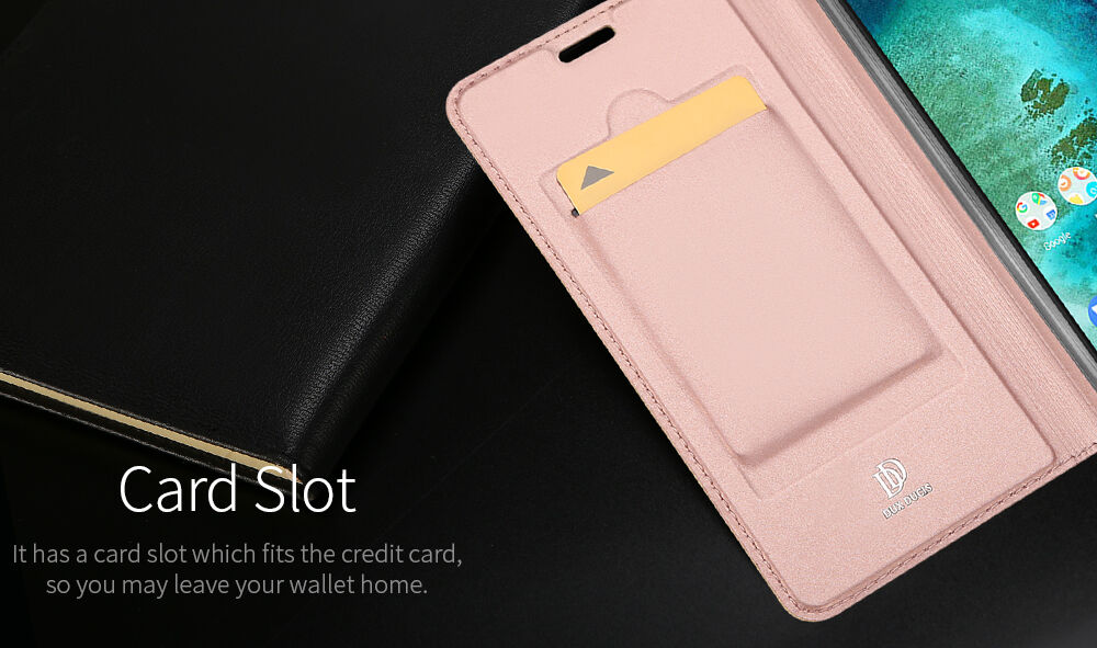 Dux Ducis pokrowiec ochronny skórzany do Xiaomi Redmi Note 6 Pro - szary